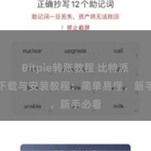 Bitpie转账教程 比特派钱包下载与安装教程：简单易懂，新手必看