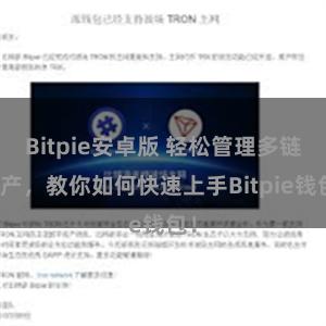 Bitpie安卓版 轻松管理多链资产，教你如何快速上手Bitpie钱包！