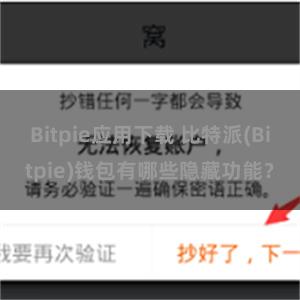 Bitpie应用下载 比特派(Bitpie)钱包有哪些隐藏功能？