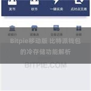 Bitpie移动版 比特派钱包的冷存储功能解析