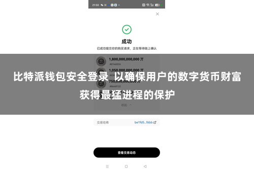 比特派钱包安全登录  以确保用户的数字货币财富获得最猛进程的保护