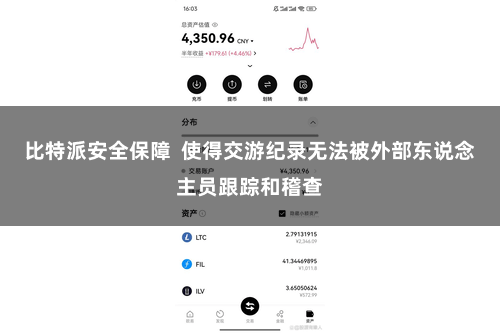 比特派安全保障  使得交游纪录无法被外部东说念主员跟踪和稽查