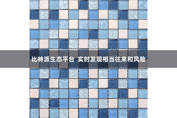 比特派生态平台  实时发现相当往来和风险