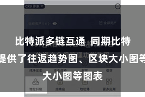 比特派多链互通  同期比特派还提供了往返趋势图、区块大小图等图表